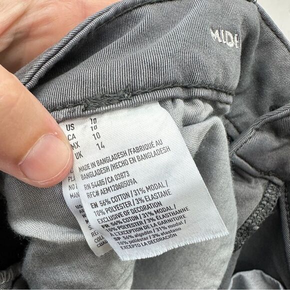 American Eagle Midi super stretch grey shorts women's 10 - Picture 7 of 7